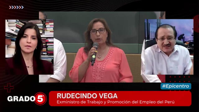 Clara Elvira Ospina conversa con Rudecindo Vega sobre las muertes en las protestas. Foto/Video: Grado 5 - LR+