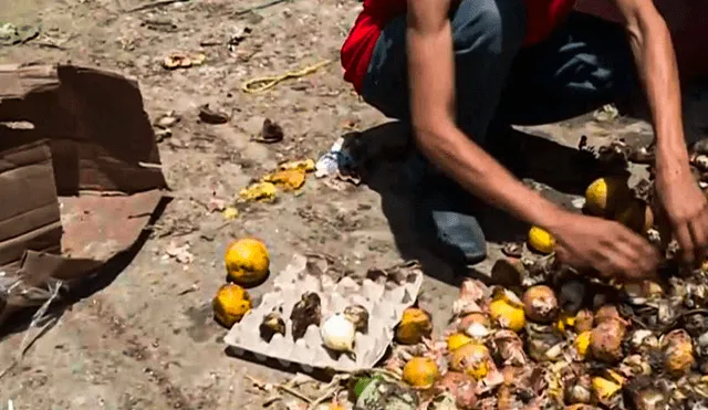 La pobreza extrema en la que vive esta familia llevó a que comenzaran a frecuentar el basurero en busca de productos desechados. Foto: Transparencia Venezuela