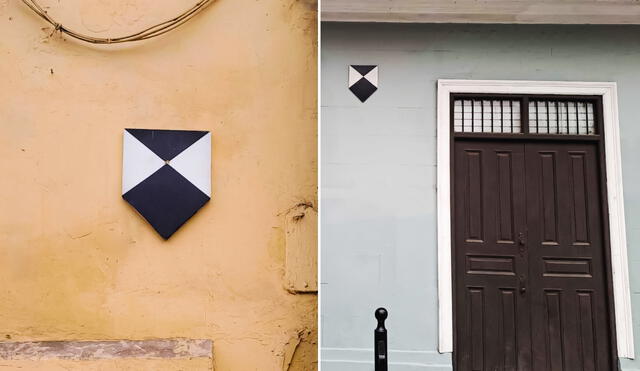 Pentágonos blancos y negros adornan las fachadas de diversos inmuebles en el Centro Histórico de Lima. Cumplen un rol fundamental. Foto: composición LR/Francisco Claros