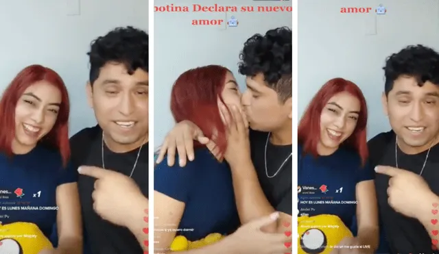 Robotina ya no oculta su amor con el tiktoker Miguelito Perú. Foto: composición LR/TikTok - Video: TikTok