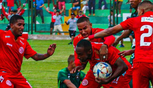 Juan Aurich y Piratas FC igualaron en Chongoyape por la Liga 2 del fútbol peruano. Foto: Juan Aurich