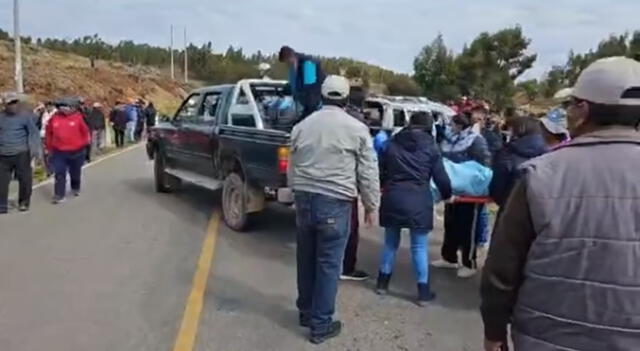 Heridos fueron evacuados al hospital de Huancané. Foto: captura/Puno Regional Notícias