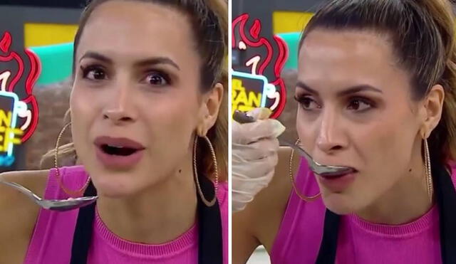 Milett Figueroa preparó un chilcano de pescado. Foto: captura de Latina  Video: Latina