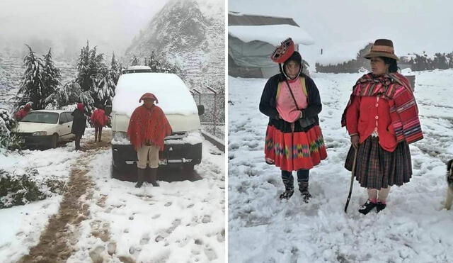 Ciudadanos autoconvocados realizan campaña para pobladores afectados por la nevada. Foto: composición de Luis Fernando/La República