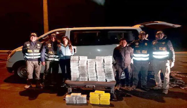 Incautan 108 kilos de droga en Arequipa. Foto: Vistaprevia