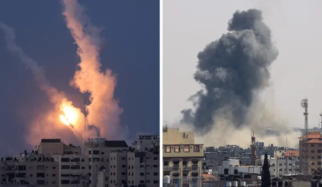 Más de 20 muertos desde el martes en este enclave palestino. Foto: composición LR/AFP