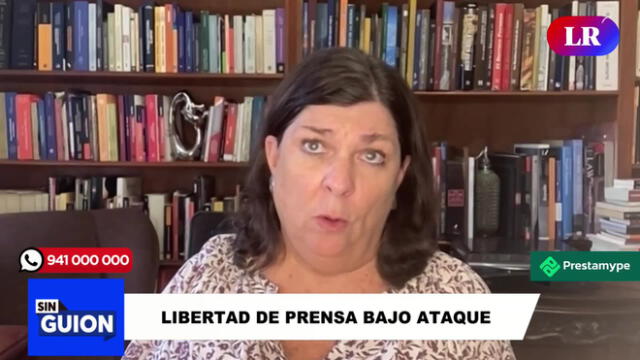 Rosa María Palacios arremete contra la Fiscalía de la Nación por amenazas a periodistas. Foto: LR+ - Video: LR+