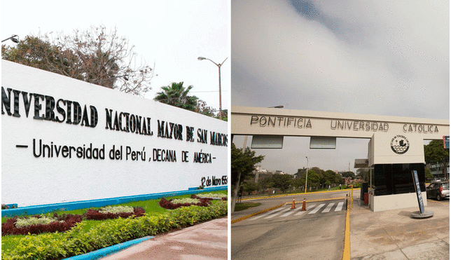 Las dos mejores universidades peruanas en Latinoamérica. Foto: composición/UNMSM/PUCP