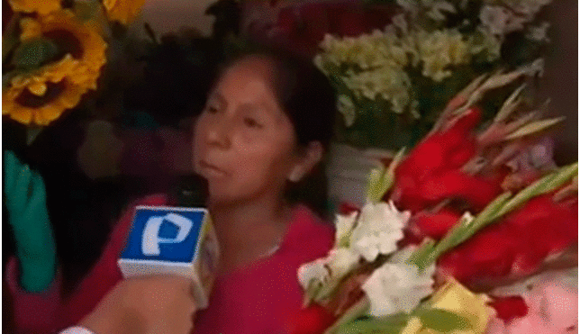 Vendedora de flores afirma que el alcalde quiere remover a las floristas del Callao. Foto: captura de Panorama