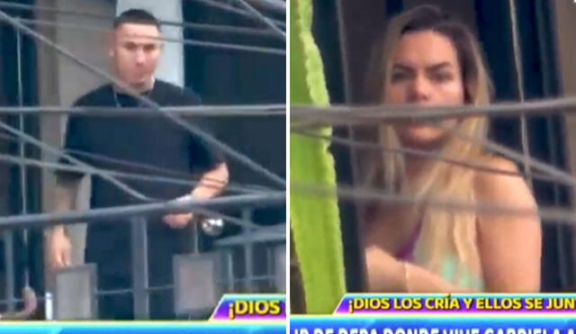 Jean Deza y Gabriela Alava negaron haber retomado su relación. Foto: captura ATV