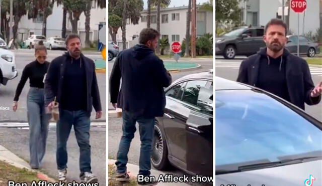 Ben Affleck maltrata a Jennifer López con tosca reacción. Foto: composición/captura Tiktok - Video: Tiktok