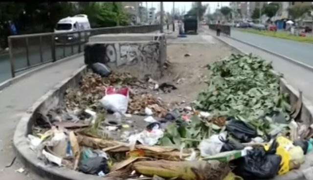 Este es el estado de la ciclovía de la avenida Tomás Valle | Foto: Panamericana