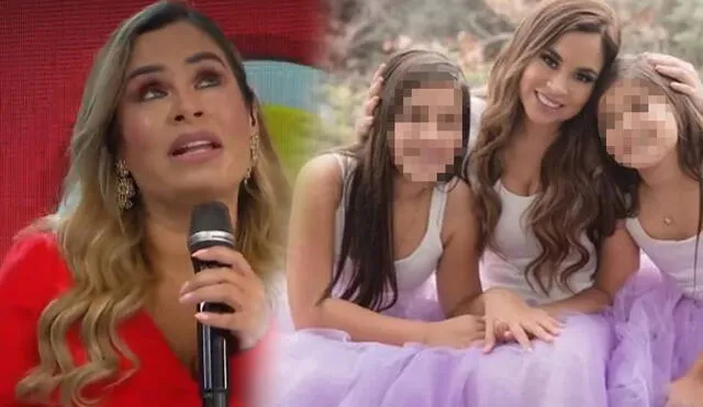 Ethel Pozo es sorprendida con video de sus hijas. Foto: composición LR/ América TV/ Instagram - Video: América TV