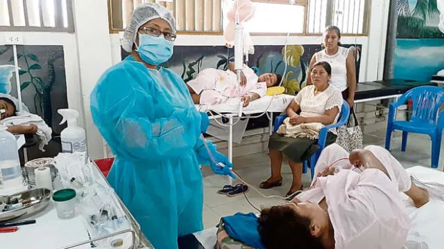 Crisis. Hay hospitales que están al borde del colapso ante aumento de casos de dengue. Foto: difusión
