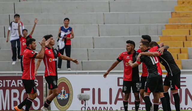 Triunfo. Iberico le dio calma al FBC Melgar, con sus dos goles ganaron ayer al Sport Boys. Foto: La República.