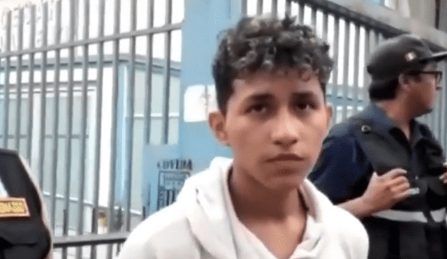 Joven fue detenido cuando pretendía fugarse. Foto: captura América - Video: América TV