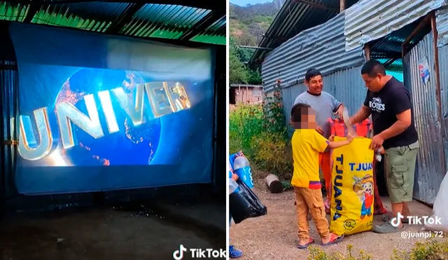 Cineclaje se desarrolla todos los sábados. Foto: captura de juanpi.72/TikTok