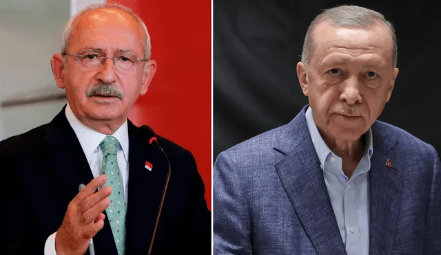 El presidente Recep Tayyip Erdogan irá a segunda vuelta con el candidato Kemal Kiliçdaroglu. Foto: AFP