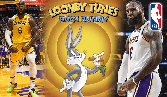 De anotar canastas en la NBA, a incursionar en el mundo del cine. ¿En qué recordada película de Bugs Bunny participó LeBron James? Foto: composición LR/LeBron/Pinterest/NBA