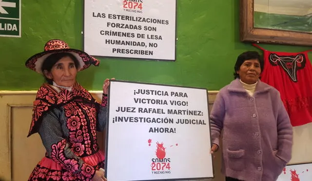 Las víctimas de esterilizaciones consideran que tienen el respaldo de entidades internaciones. Foto: Luis Álvarez/La República