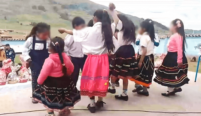 Niños mostraron sus dotes para el baile. Foto y video: Facebook / Milly Ferrel