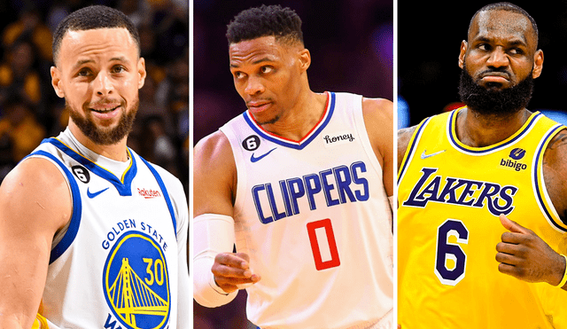 Conoce quiénes son los jugadores de la NBA con mejor salario 2023. Foto: composición LR/Warriors/Clippers/Lakers