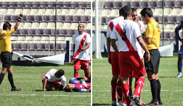 El Alianza Universidad vs. Alfonso Ugarte en 2014 tuvo a cinco jugadores del mismo equipo y su técnico expulsados. Foto: composición LR/Mihay Rojas/DeChalaca