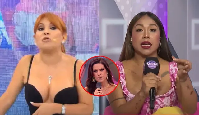 Magaly Medina comenta sobre las últimas declaraciones de Dayanita. Foto: composición LR/ Captura de ATV/ América TV