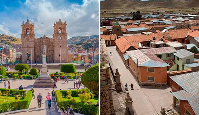 La 'Ciudad rosada' ubicada en Puno ha generado asombro en los turistas por el color de sus casas y pistas. Foto: composición La República/Franks travelbox/Perú travel