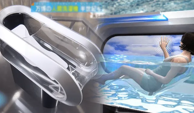 Diseño de la 'lavadora humana', creada por ingenieros japoneses. Foto: composición de Jazmín Ceras / La República / Osaka TV