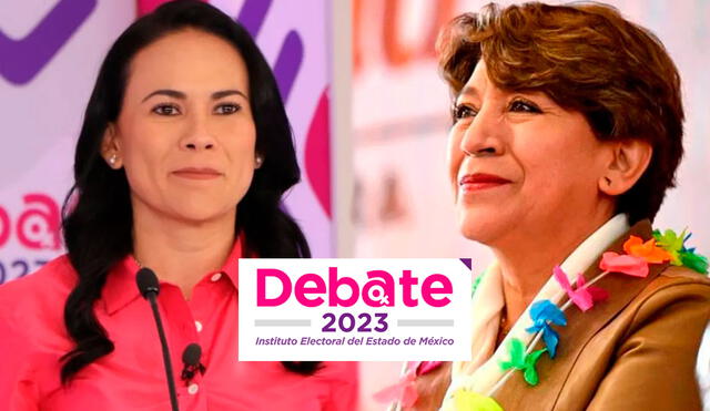El segundo debate electoral se realizará a menos de un mes de la elección a la gobernatura del Edomex. Foto: composición LR / IEEM / Campaña de Delfina Gómez