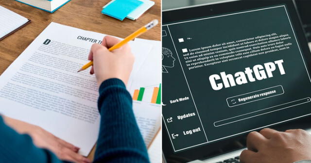 Expertos recomiendan no utilizar el ChatGPT para la elaboración de tesis. Foto: composición LR/Andina