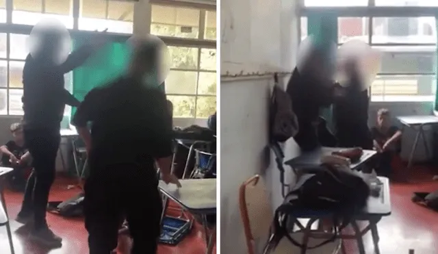 Video captó el momento en que un profesor fue violentamente agredido por un estudiante. Foto: BioBioChile