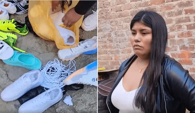 Empresaria sufre robo de calzados en La Libertad. Foto: composición LR/captura de HCO TV Huamachuco - Video: HCO TV Huamachuco