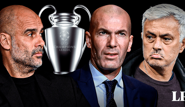 Pep Guardiola, Zidane y Mourinho tienen 'Orejonas' en su haber, pero priorizan la liga. Foto: Composición LR/Alvaro Lozano