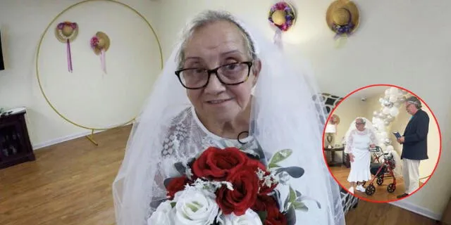 Dorothy Fedeli, de 77 años, se casó por segunda vez; sin embargo, en esta ocasión fue consigo misma. Foto: captura  WLWT/Today