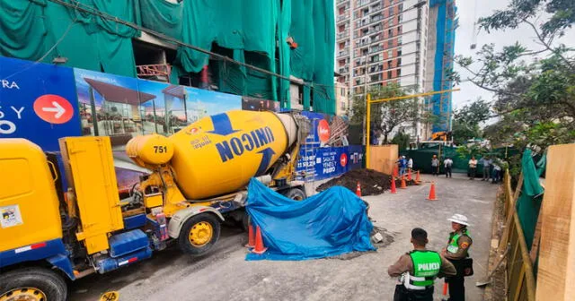 Un recipiente de cemento se desprendió y ocasionó la muerte de un obrero. Foto: Maria Pía Ponce / URPI-LR