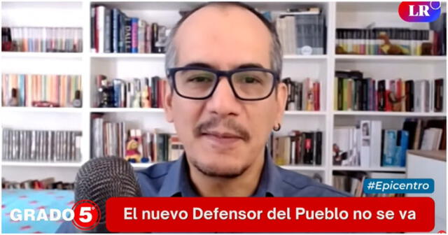 David Gómez Fernandini cuestionó los arreglos bajo la mesa de grupos parlamentarios para elegir al nuevo defensor del Pueblo. Foto: captura/YouTube/La República