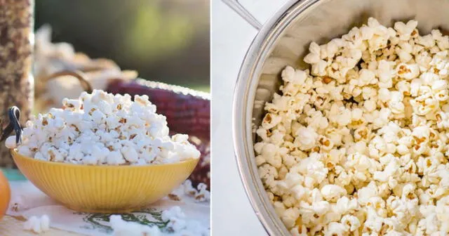 Si quieres hacer palomitas con mantequilla, es mejor verterla derretida sobre el popcorn ya finalizado en lugar de usarla en la preparación. Foto: composición LR/Recetas de Rechupete/Rena Ware/Instagram