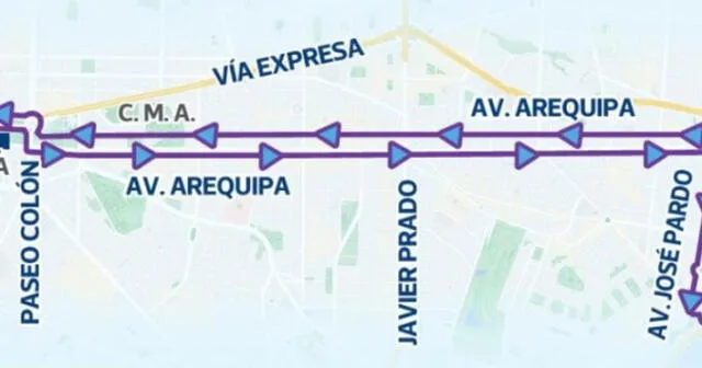Plan de desvío vehicular por Maratón 42k. Foto: captura/Municipalidad de Lima