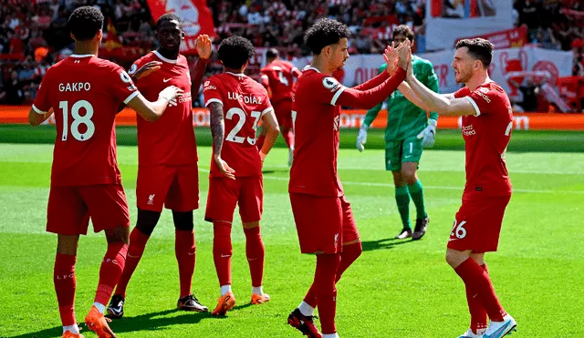 Liverpool empató en casa ante Aston Villa por la penúltima fecha de la Premier League. Foto: LiverpoolFC