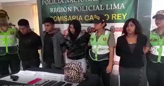 La Policía informó que se encontró en su poder 5 celulares de alta gama. Foto: captura de RPP