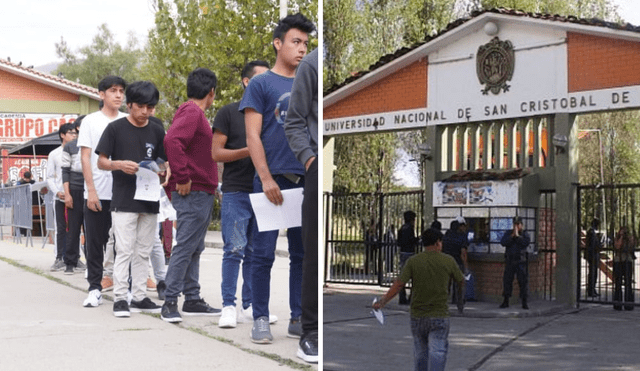 Más de 6.000 postulantes están concursando del proceso de admisión 2023-II de la UNSCH. Foto: composición LR/Universidad San Cristóbal/Facebook/Red Peruana de Universidades