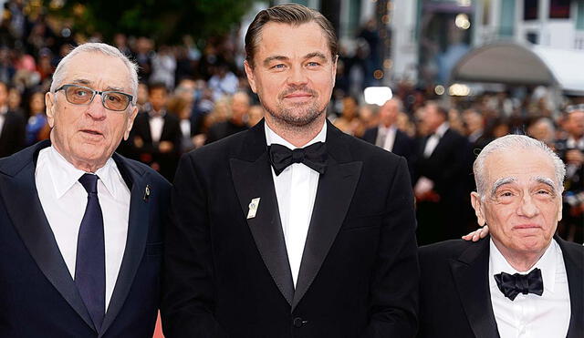 Gala. De Niro, DiCaprio y Scorsese. Foto: difusión