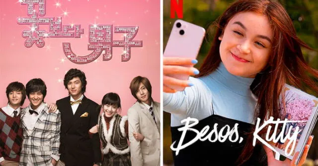 "Besos, kitty" y su conexión con el k-drama "Boys over flowers". Foto: composición LR/Netflix