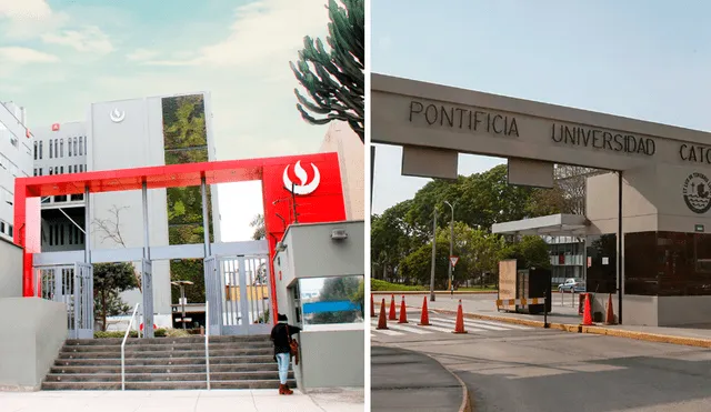 Las 10 mejores universidades privadas del Perú, según el portal Webometrics. Foto: composición LR / UPC / PUCP