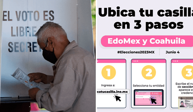 Conoce cuál es tu sede de votación y a qué hora ir a votar por las Elecciones Edomex 2023. Foto: composición LR/As/Twitter/INE