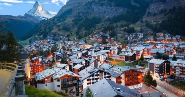 Paisaje suizo a la mañana de un día cualquiera. Foto: AFP