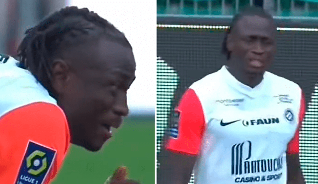 Issiaga Sylla, futbolista de Montpellier, se enteró de la muerte de su madre antes de enfrentar a Nantes. Foto: composición LR/captura/Twitter/En en var - Video: