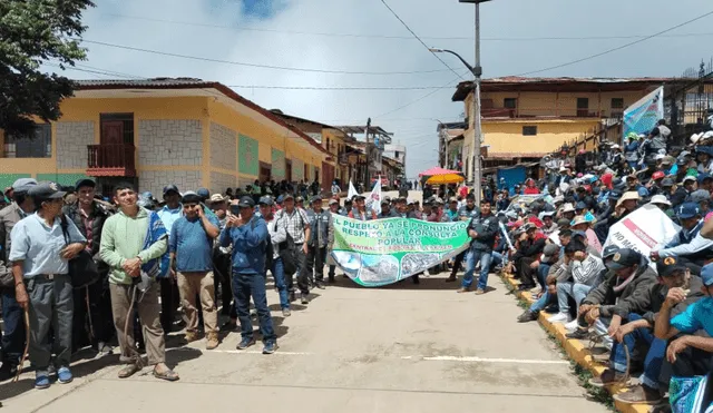 Ciudadanos en protesta contra minería en Piura. Foto: Cortesía